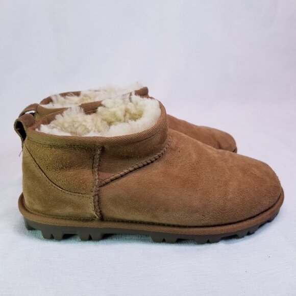 Kids Booties Shoeties Vegan Sherpa Lined Size 3 - Picture 2 of 9